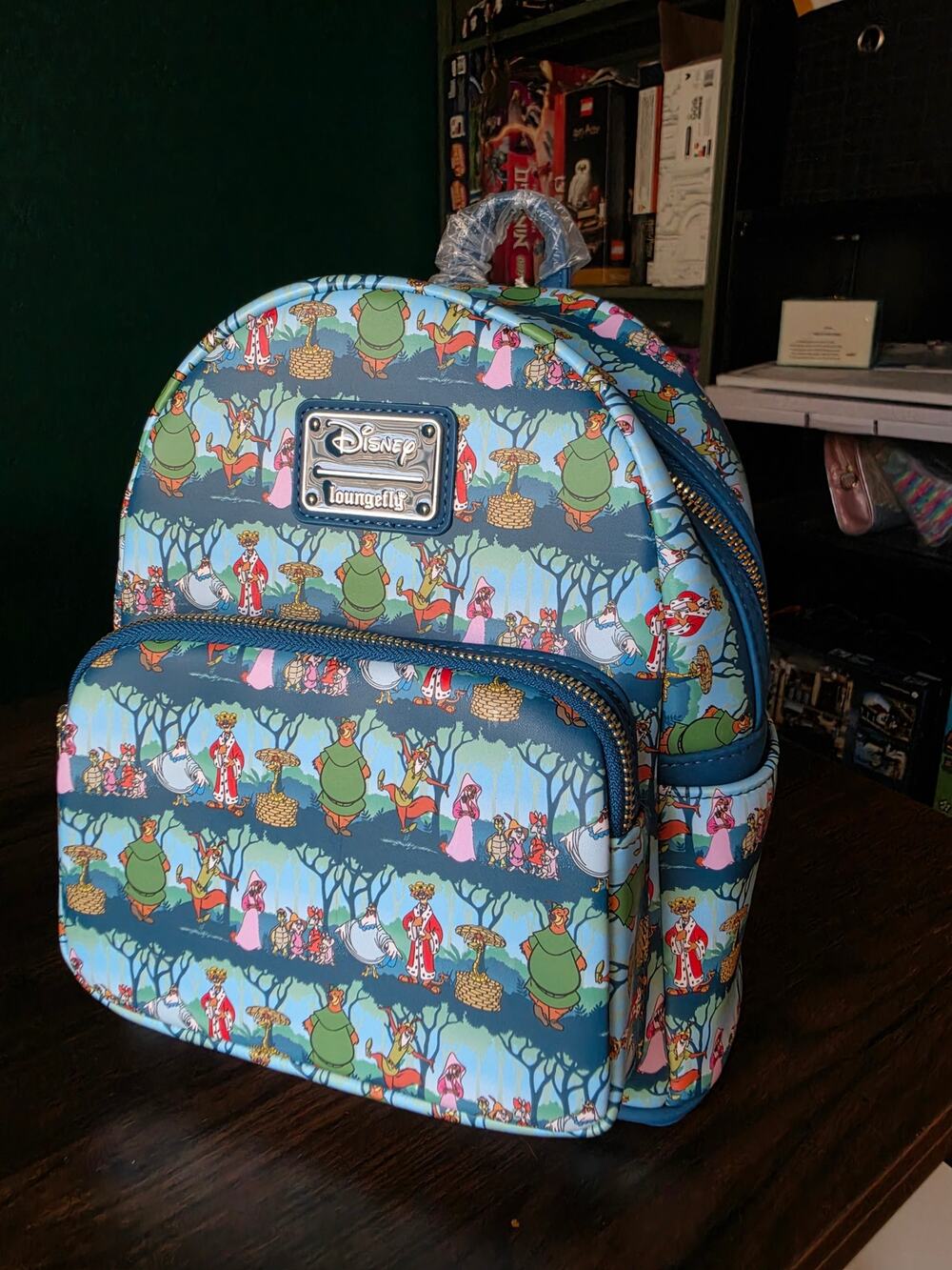 NWT Loungefly Disney Robin Hood Sherwood All Over Print Backpack